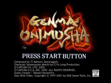 Genma Onimusha (USA) screen shot title